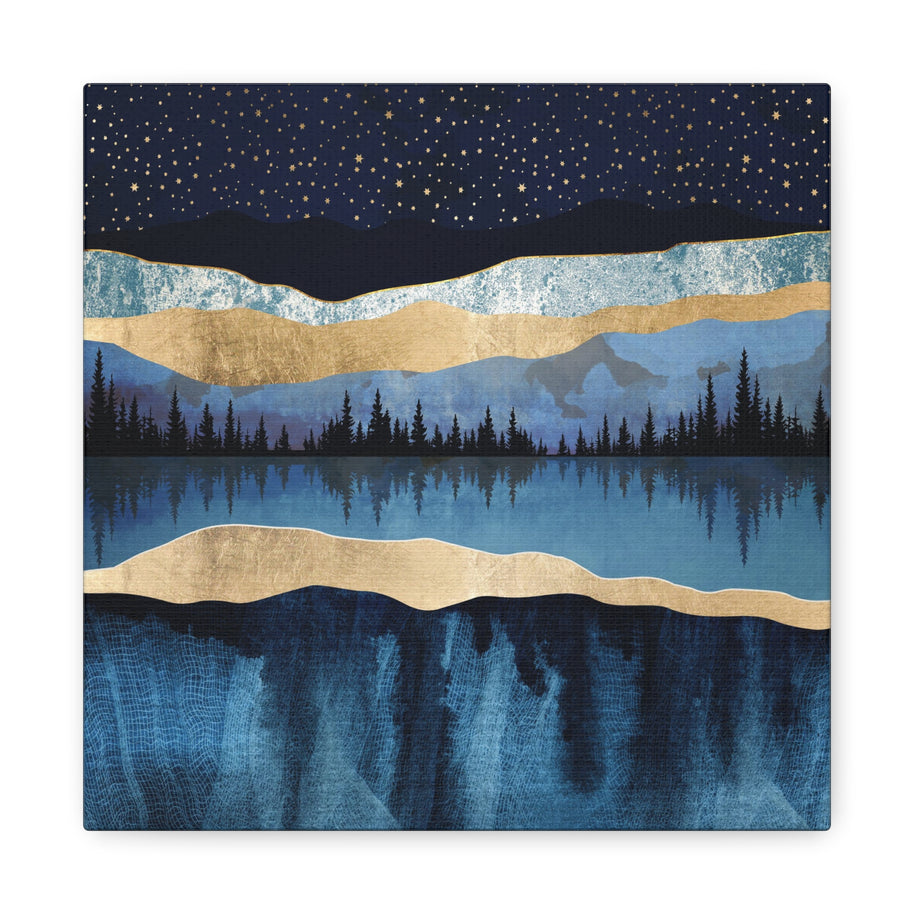 Midnight Lake Matte Canvas, Stretched, No Frame