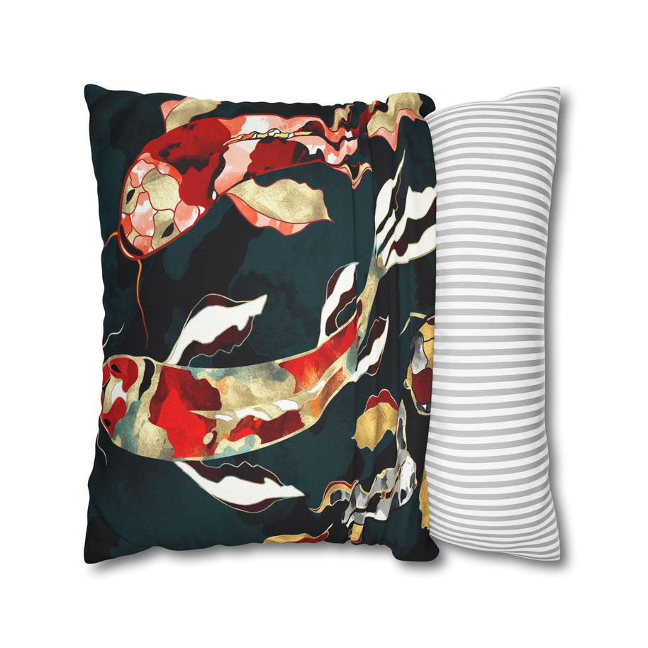 Metallic Koi  - Decorative Pillow Cover