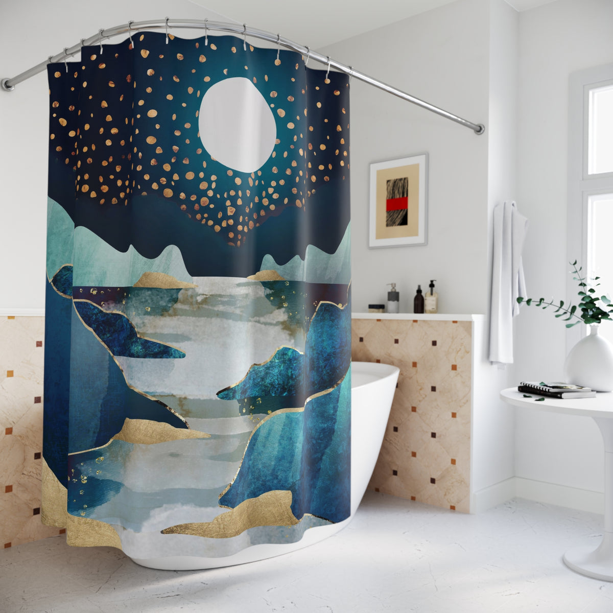 Moon Glow - Shower Curtain