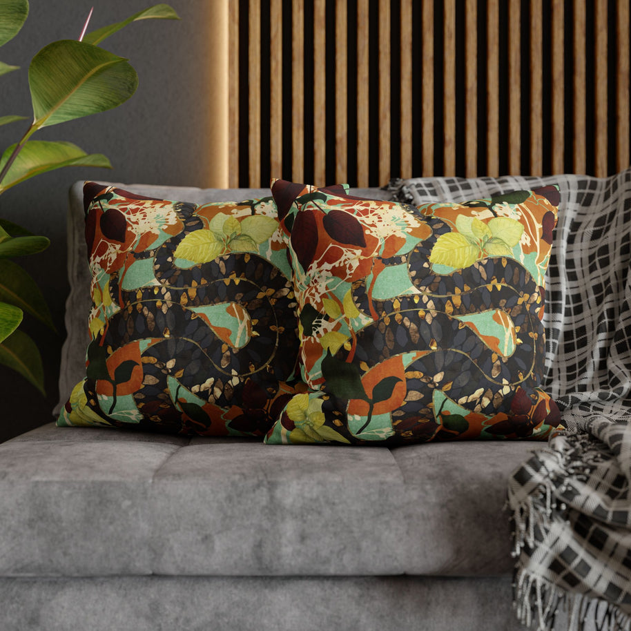 Fall Serpent Garden - Decorative Pillow Cover