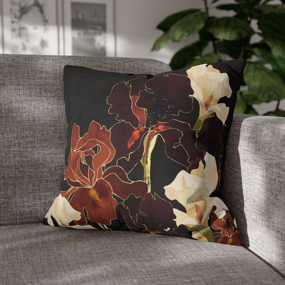 Autumn Iris - Decorative Pillow Cover