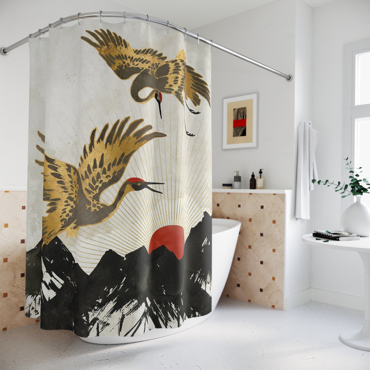 Elegant Flight II - Shower Curtain