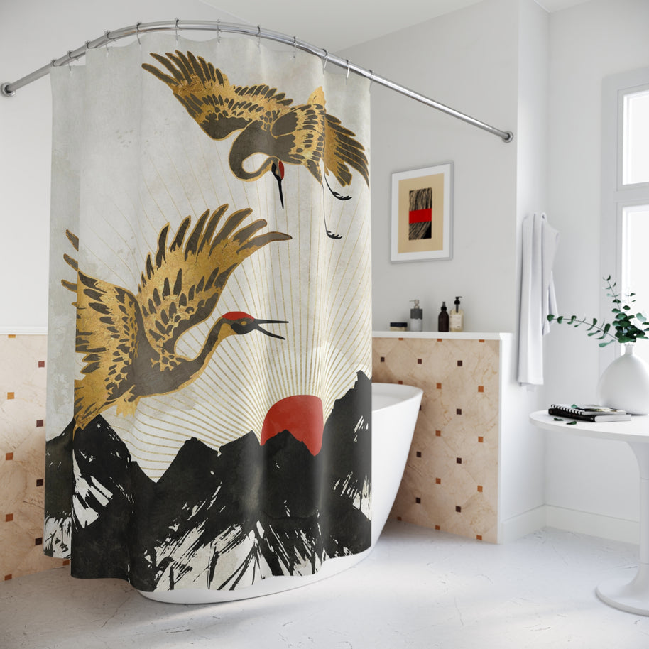 Elegant Flight II - Shower Curtain