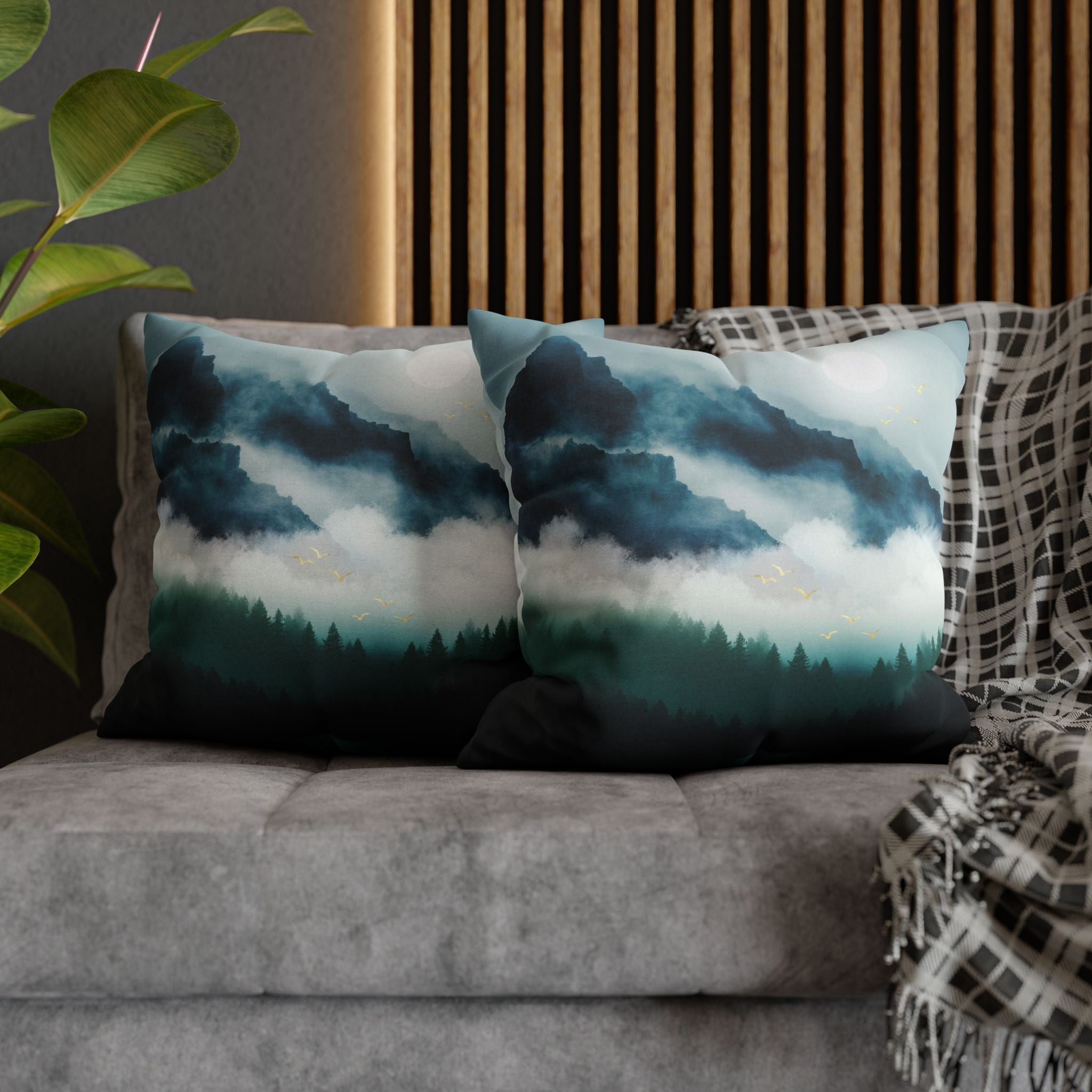 Midnight Moon Reflection - Decorative Pillow Cover