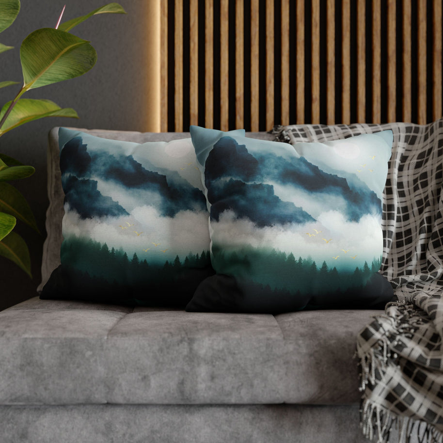 Midnight Moon Reflection - Decorative Pillow Cover