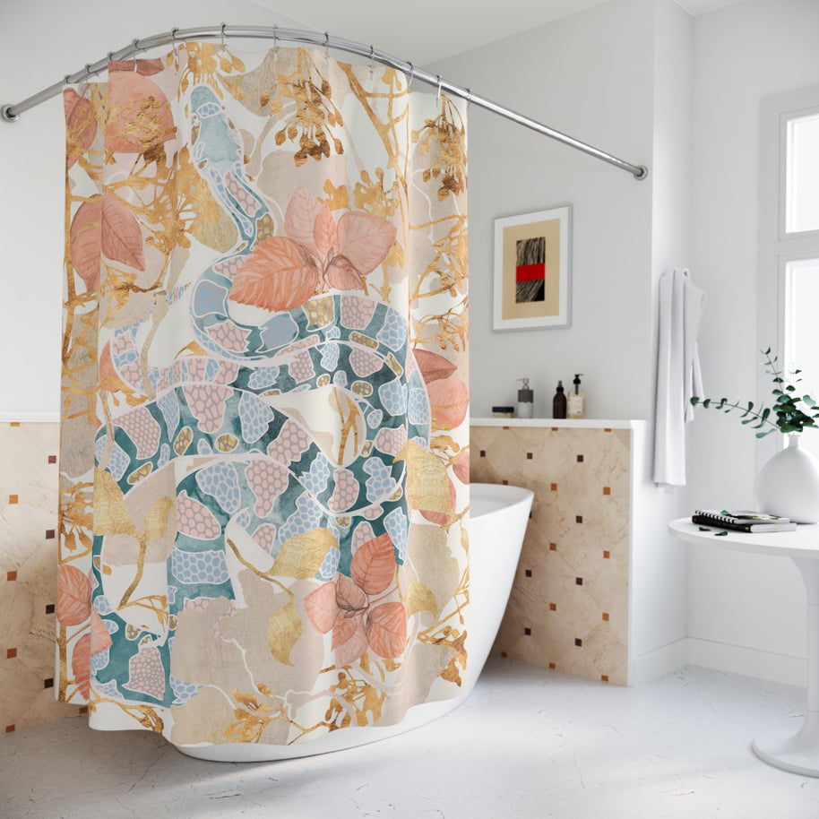 Coral Spring Garden - Shower Curtain