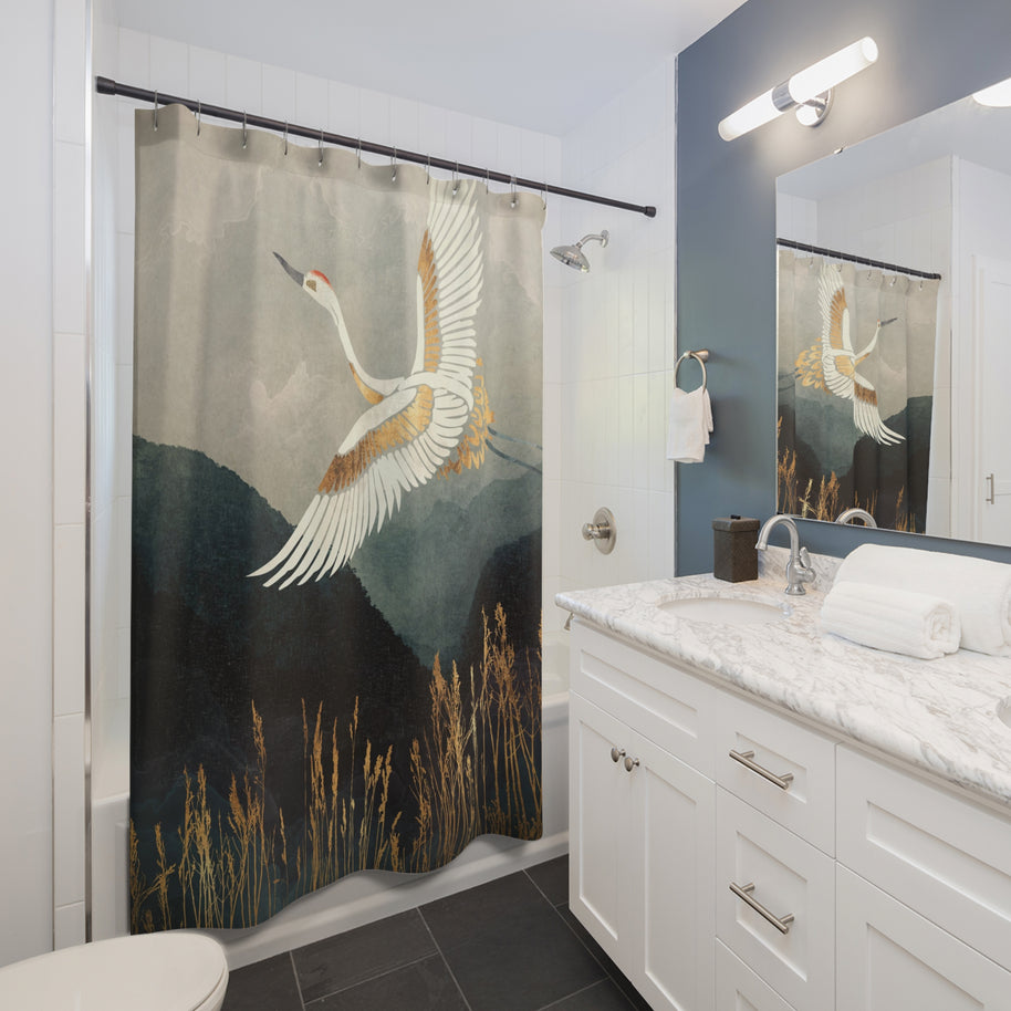 Elegant Flight - Shower Curtain