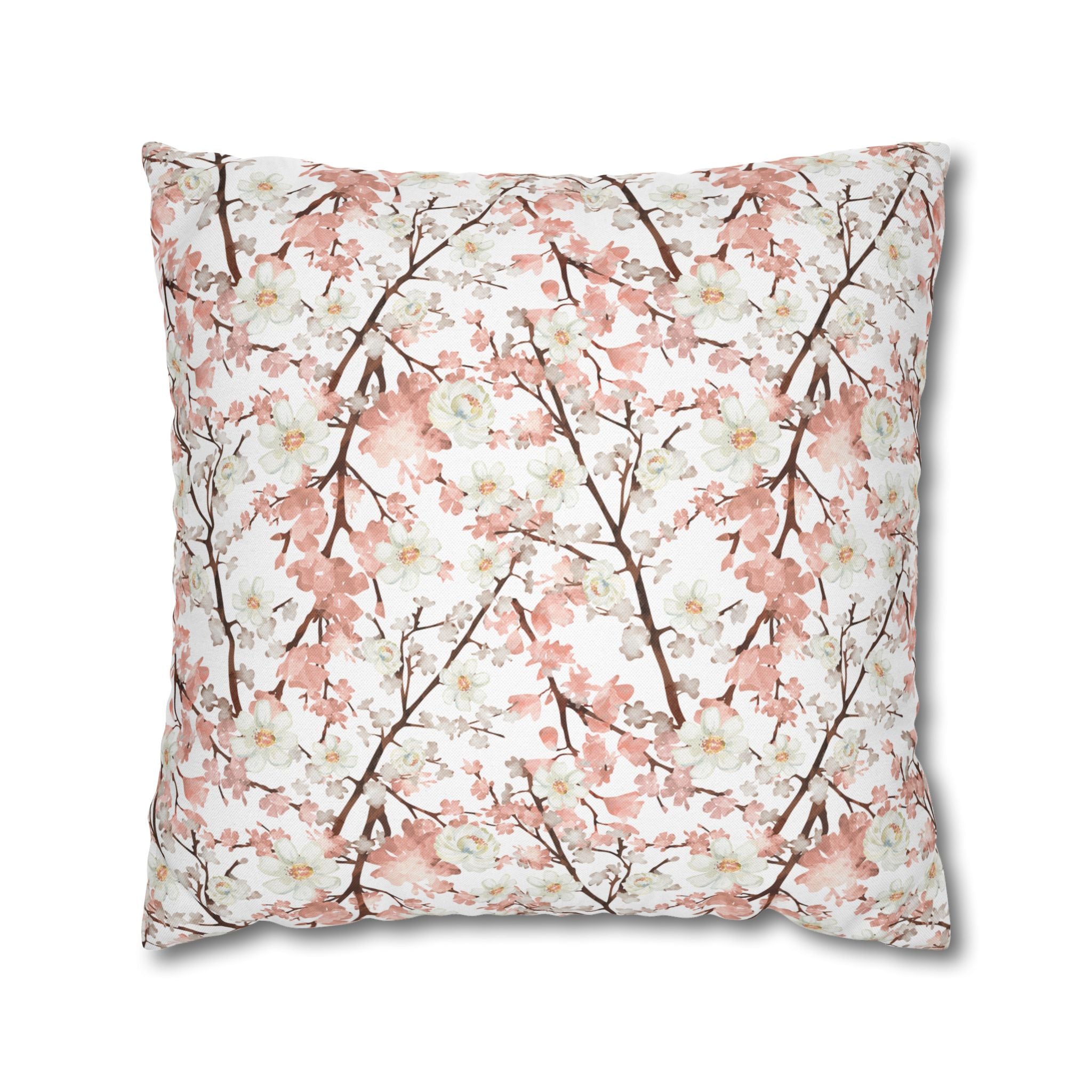 Botanical Blossoms with White - Decorative Pillow Cover