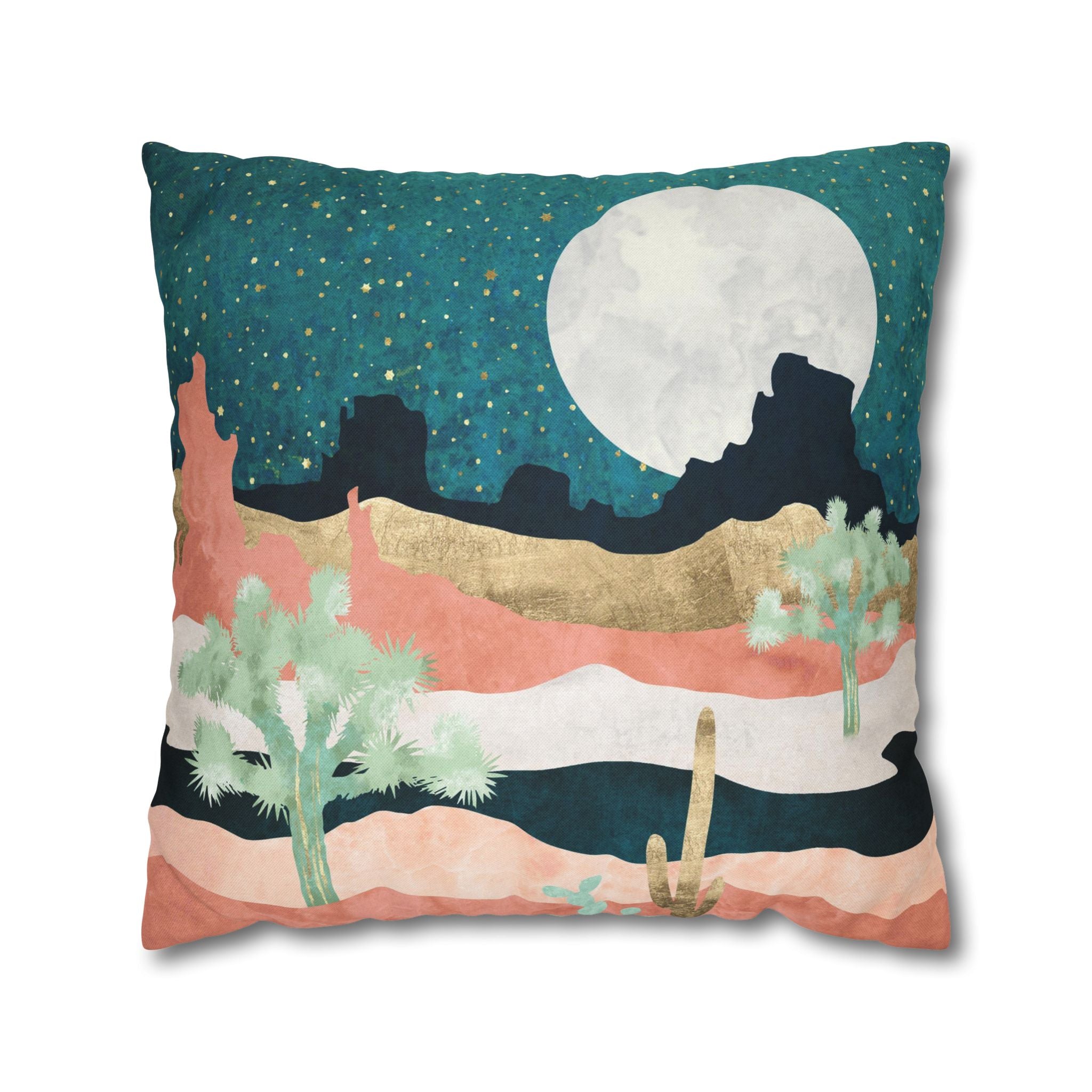 Desert Moon Vista - Decorative Pillow Cover