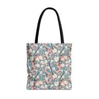 Botanical Blossoms with Blue - Tote Bag