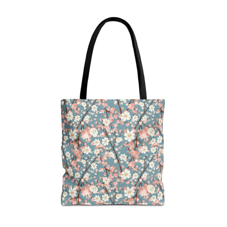 Botanical Blossoms with Blue - Tote Bag