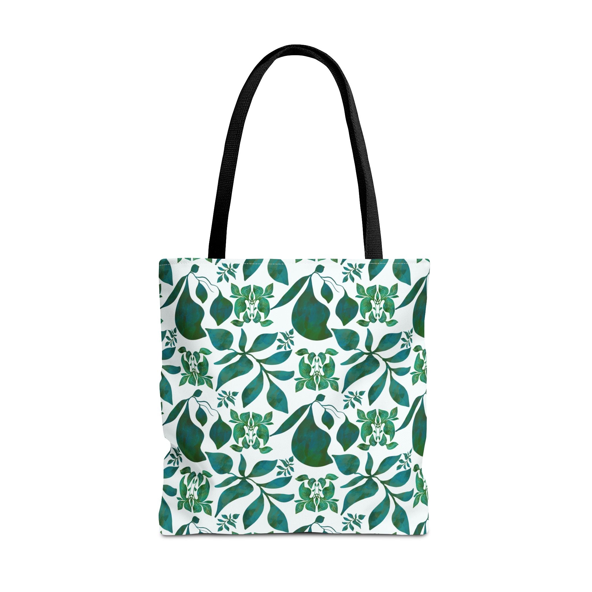 Organic Shapes Botanical Blue and Green - Tote Bag