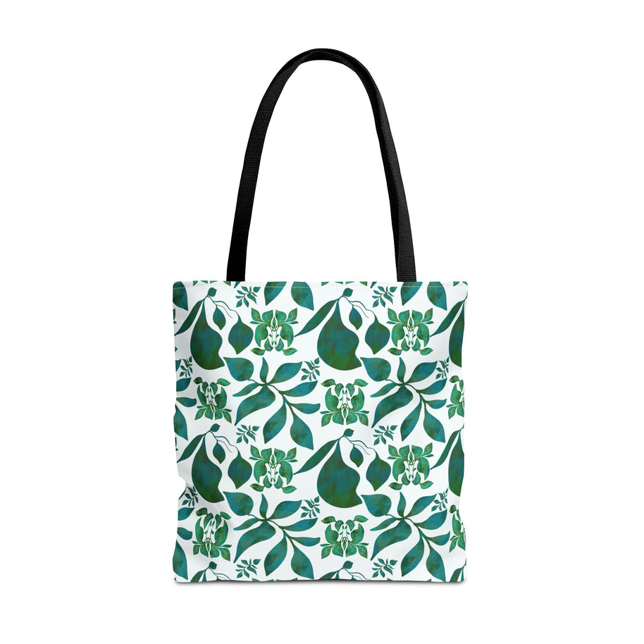 Organic Shapes Botanical Blue and Green - Tote Bag