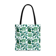 Organic Shapes Botanical Blue and Green - Tote Bag