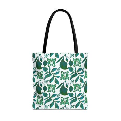 Organic Shapes Botanical Blue and Green - Tote Bag
