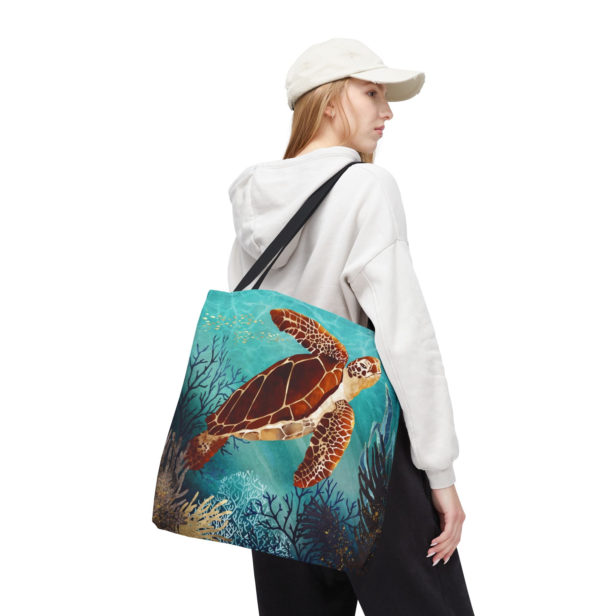 Metallic Sea Turtle - Tote Bag