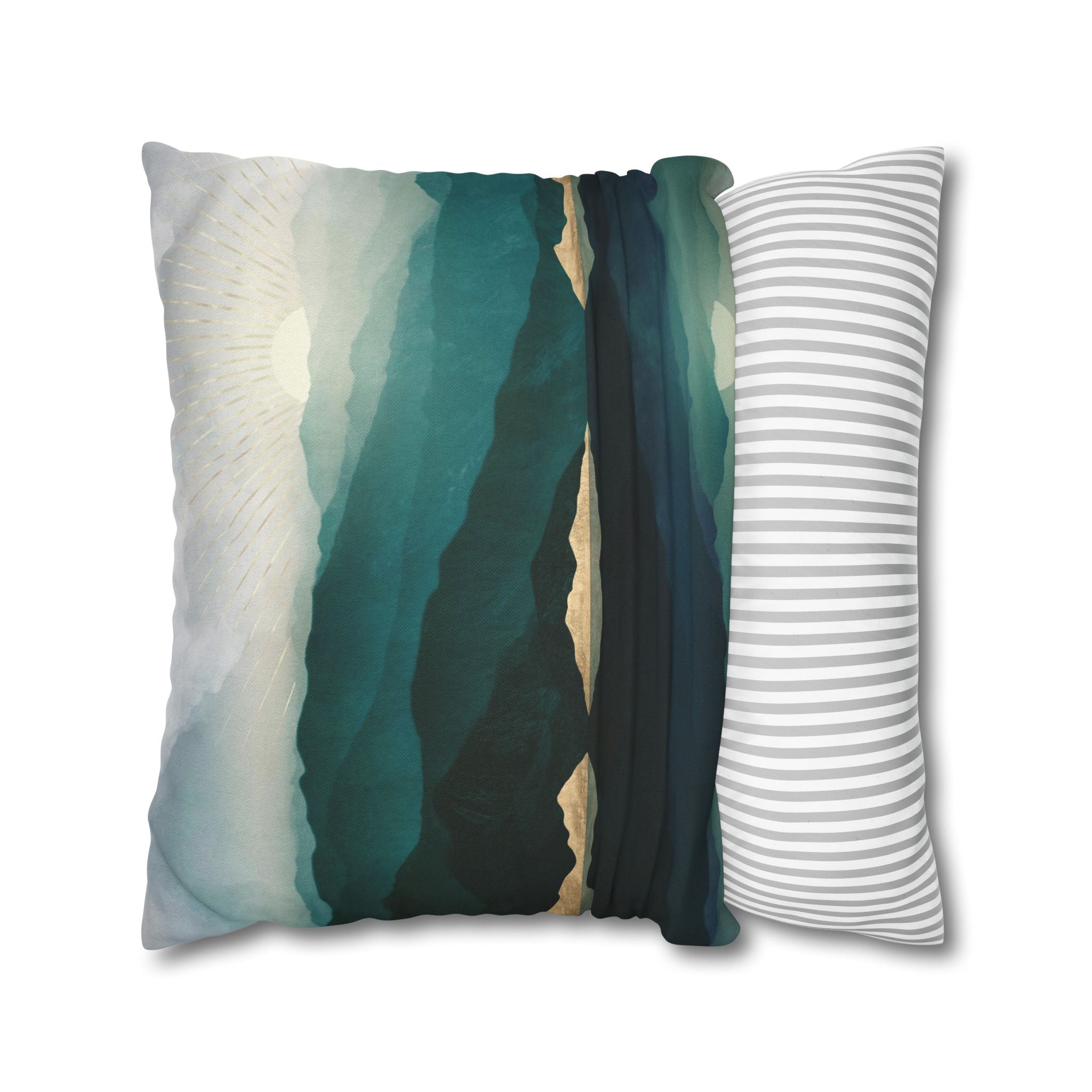 Waters Edge Reflection - Decorative Pillow Cover