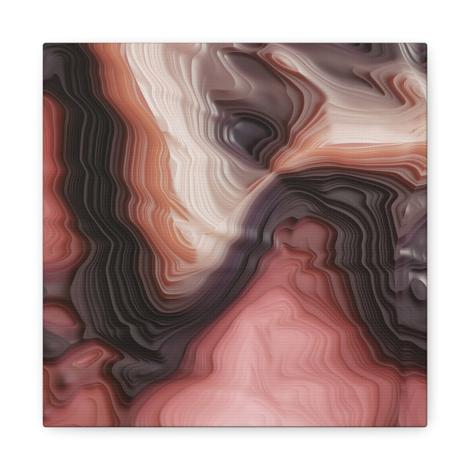 Velvet Cake Abstract Matte Canvas, Stretched, No Frame