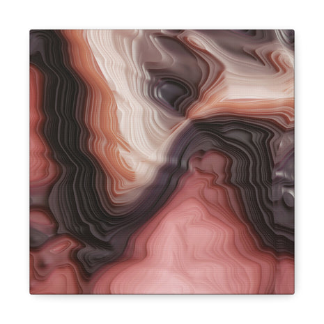 Velvet Cake Abstract Matte Canvas, Stretched, No Frame