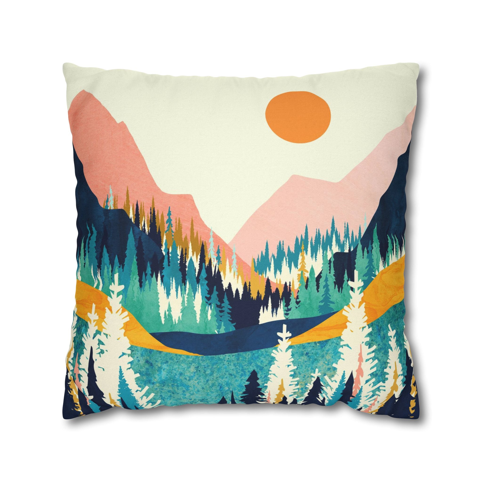 Summer Valley Vista - Decorative Pillow Cover