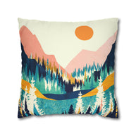 Summer Valley Vista - Decorative Pillow Cover