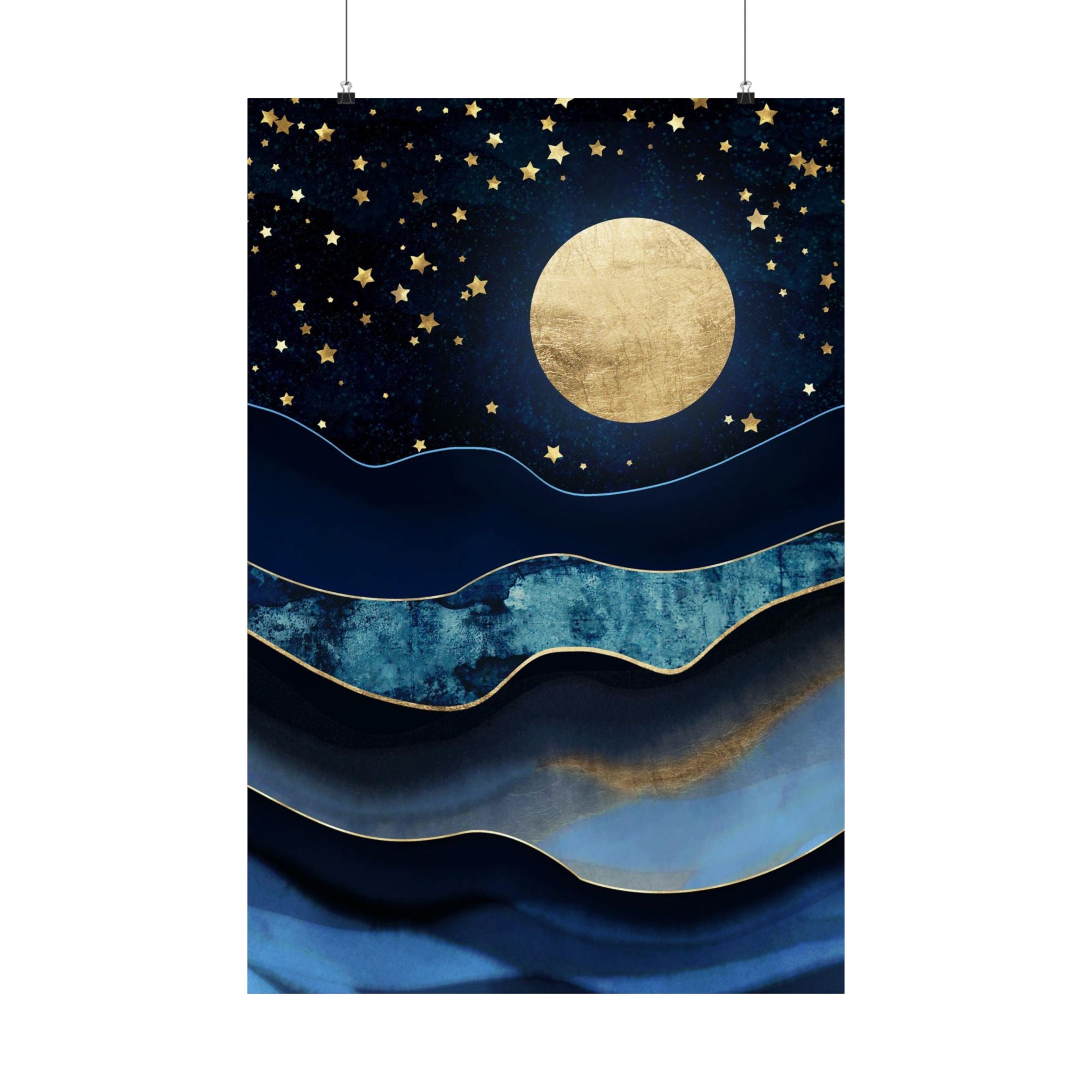 Golden Moon - Poster Print - No Frame