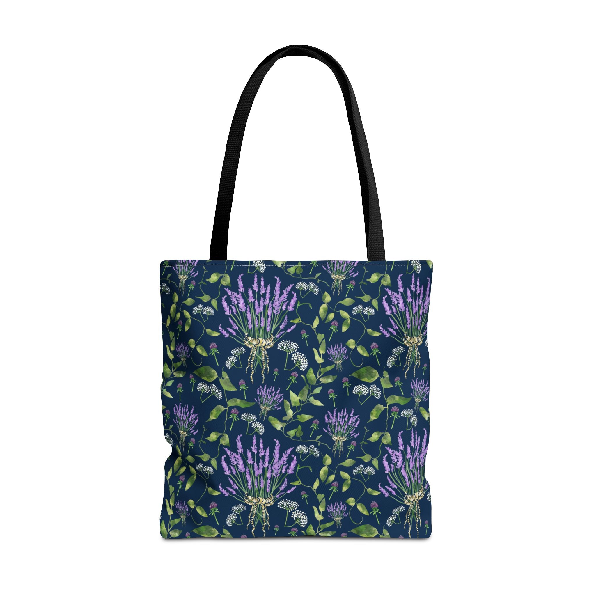Wildflower Bouquet with Navy - Tote Bag