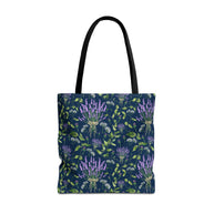 Wildflower Bouquet with Navy - Tote Bag