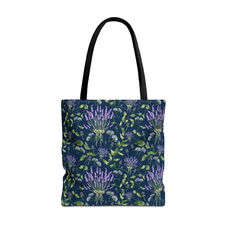 Wildflower Bouquet with Navy - Tote Bag
