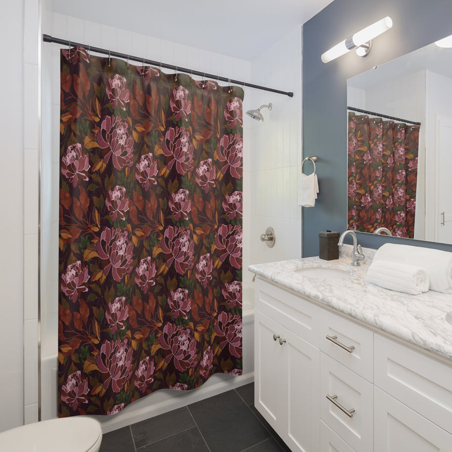 Autumn Flowers II - Shower Curtain