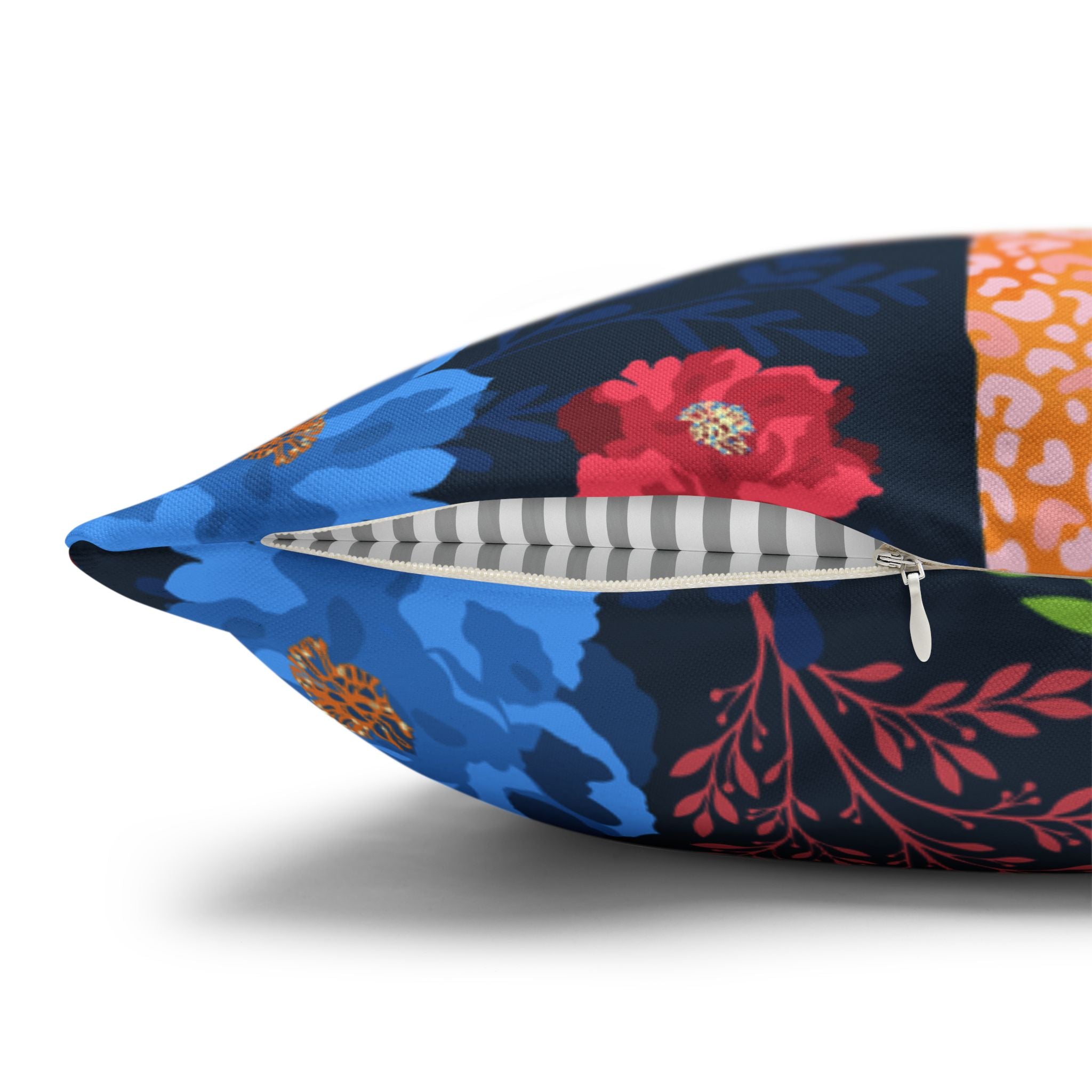 Botanical Leopard Navy - Decorative Pillow Cover
