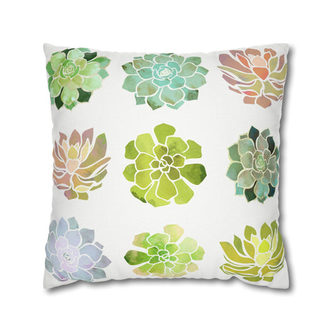 Spring Succulents - Decorative Pillow Cover