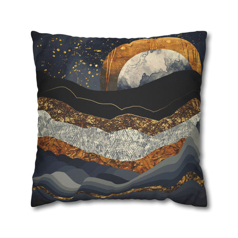 Metallic Mountains - Decorative Pillow Cover
