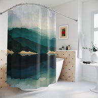 Waters Edge Reflection - Shower Curtain