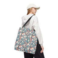 Botanical Blossoms with Blue - Tote Bag