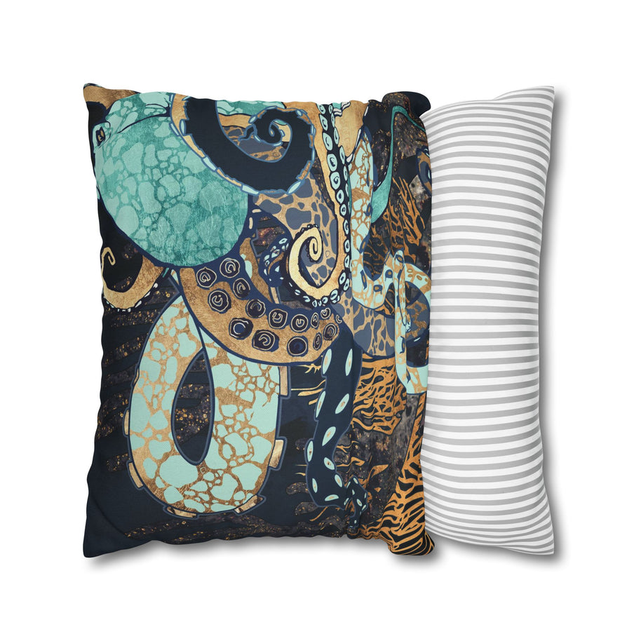 Metallic Octopus II - Decorative Pillow Cover