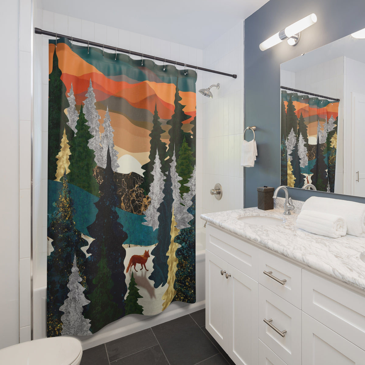 Amber Fox - Shower Curtain