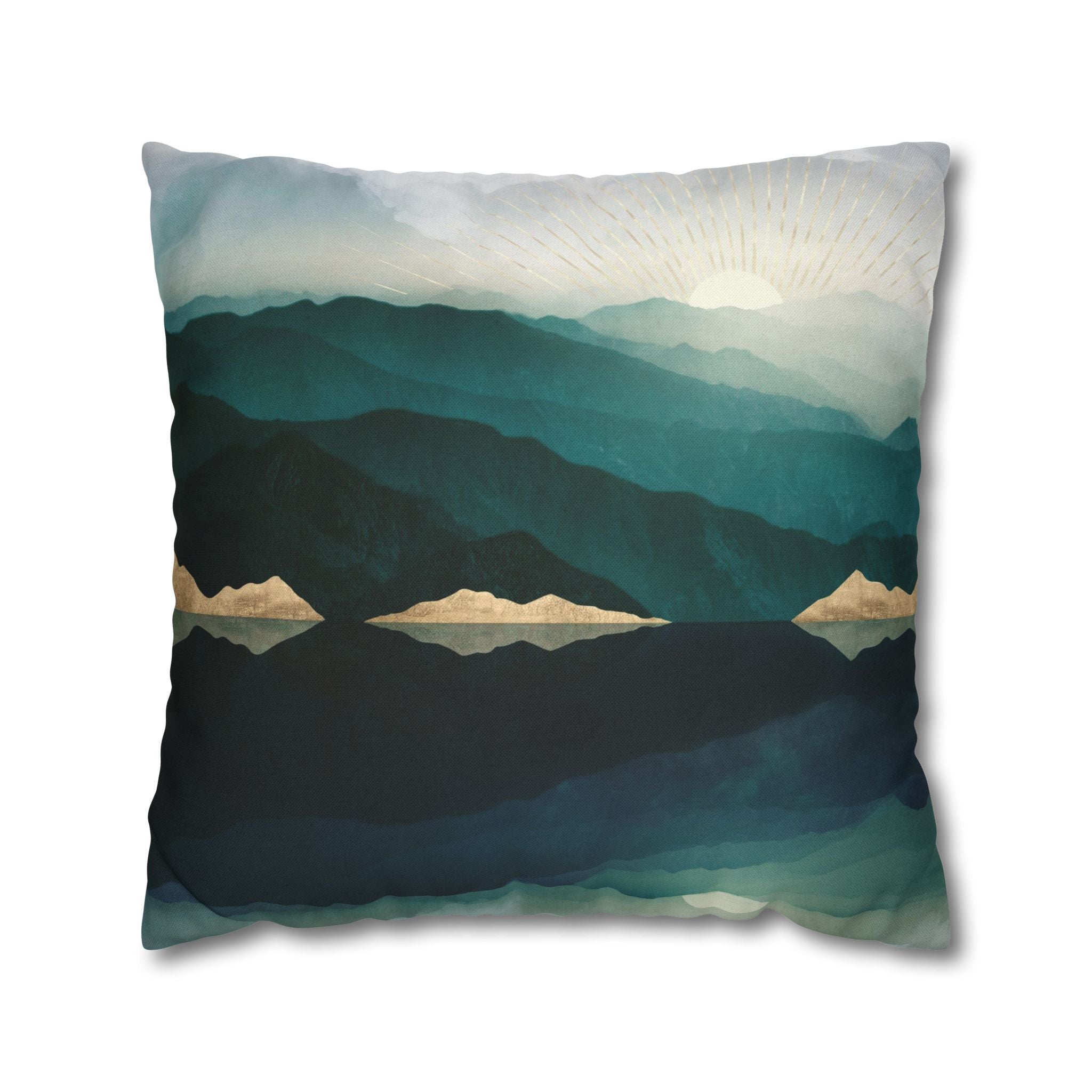Waters Edge Reflection - Decorative Pillow Cover
