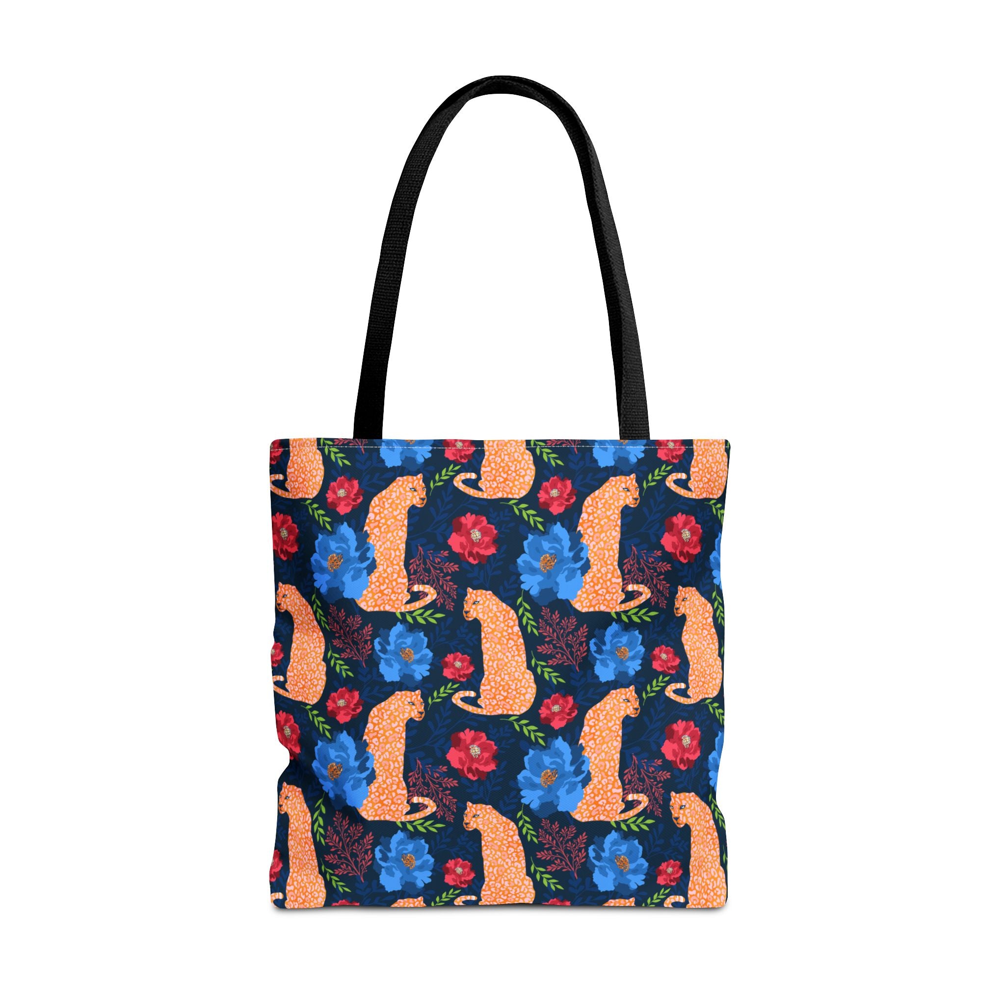 Botanical Leopard with Navy - Tote Bag