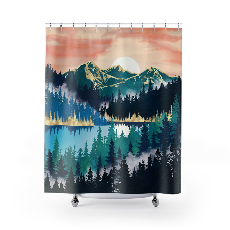 Lake Mist - Shower Curtain