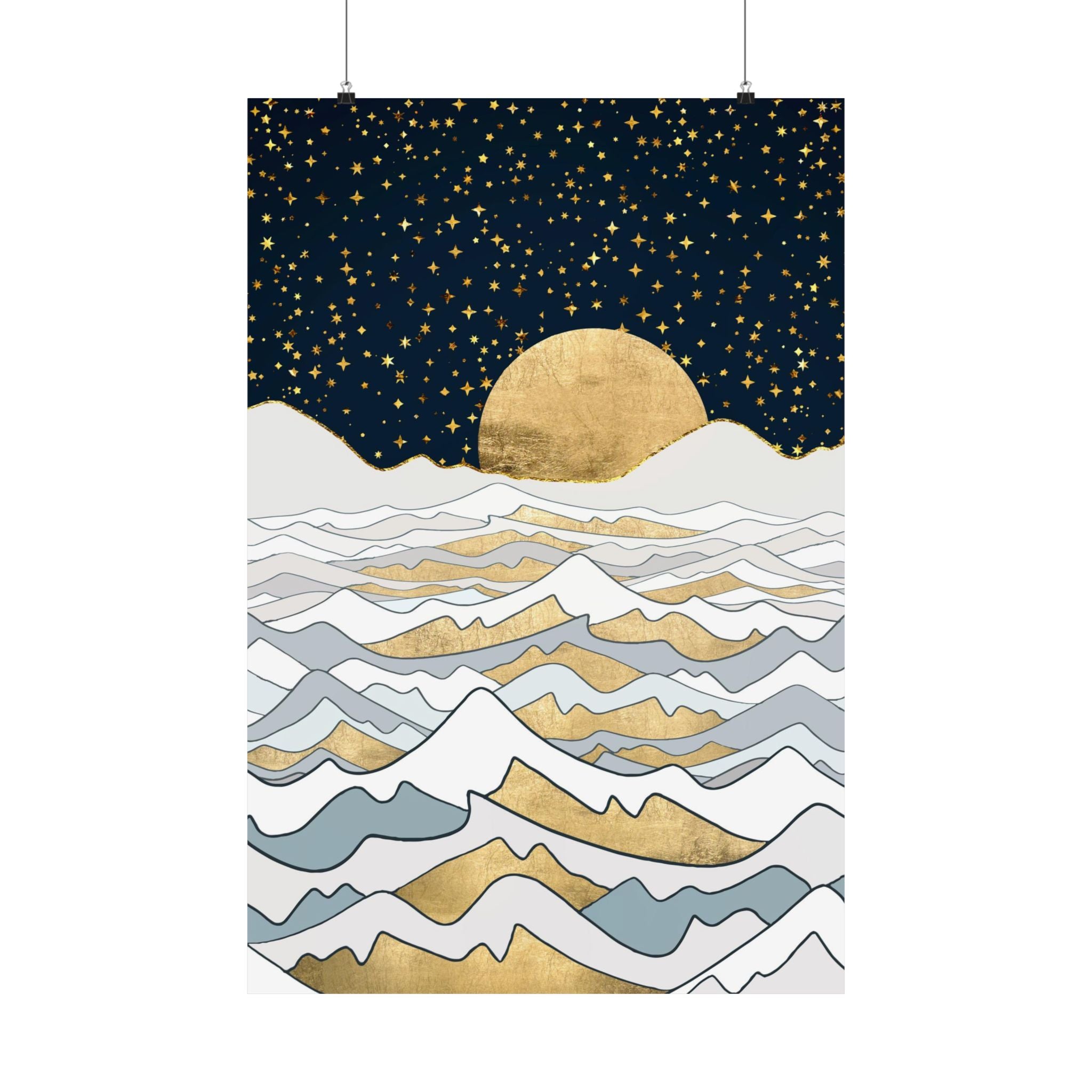 Golden Ocean - Poster Print - No Frame