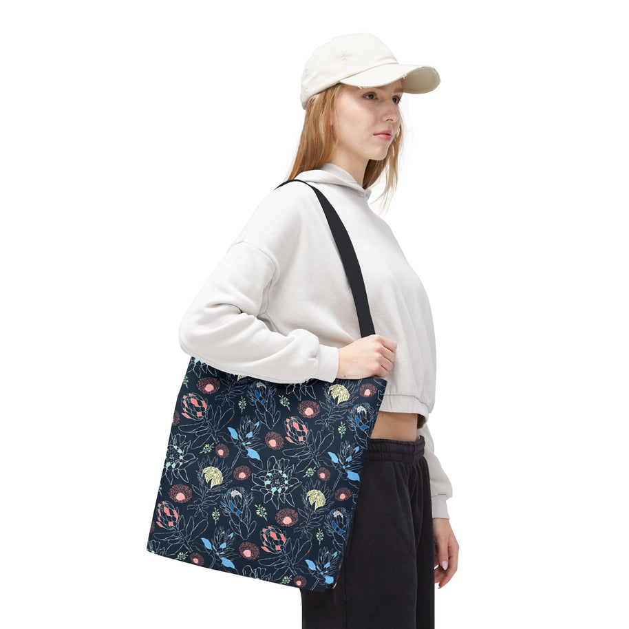 Proteas with Navy and Color Pop - Tote Bag