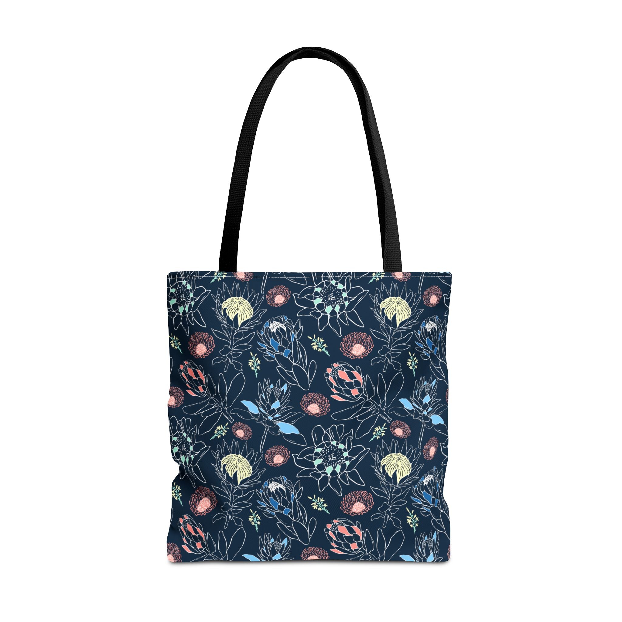 Proteas with Navy and Color Pop - Tote Bag