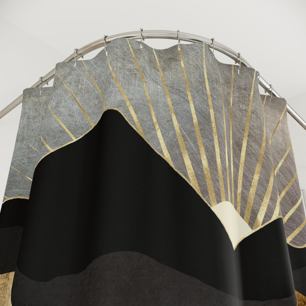 Copper and Gold Mountains - Shower Curtain