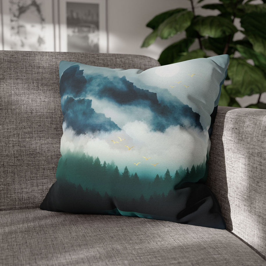 Midnight Moon Reflection - Decorative Pillow Cover