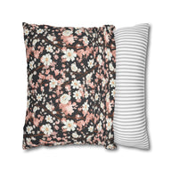 Botanical Blossoms with Charcoal - Decorative Pillow Cover