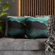 Indigo Mountains - Decorative Pillow Cover