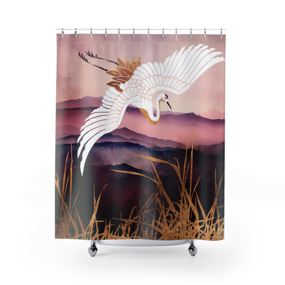 Elegant Flight III - Shower Curtain