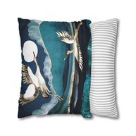 Midnight Cranes - Decorative Pillow Cover