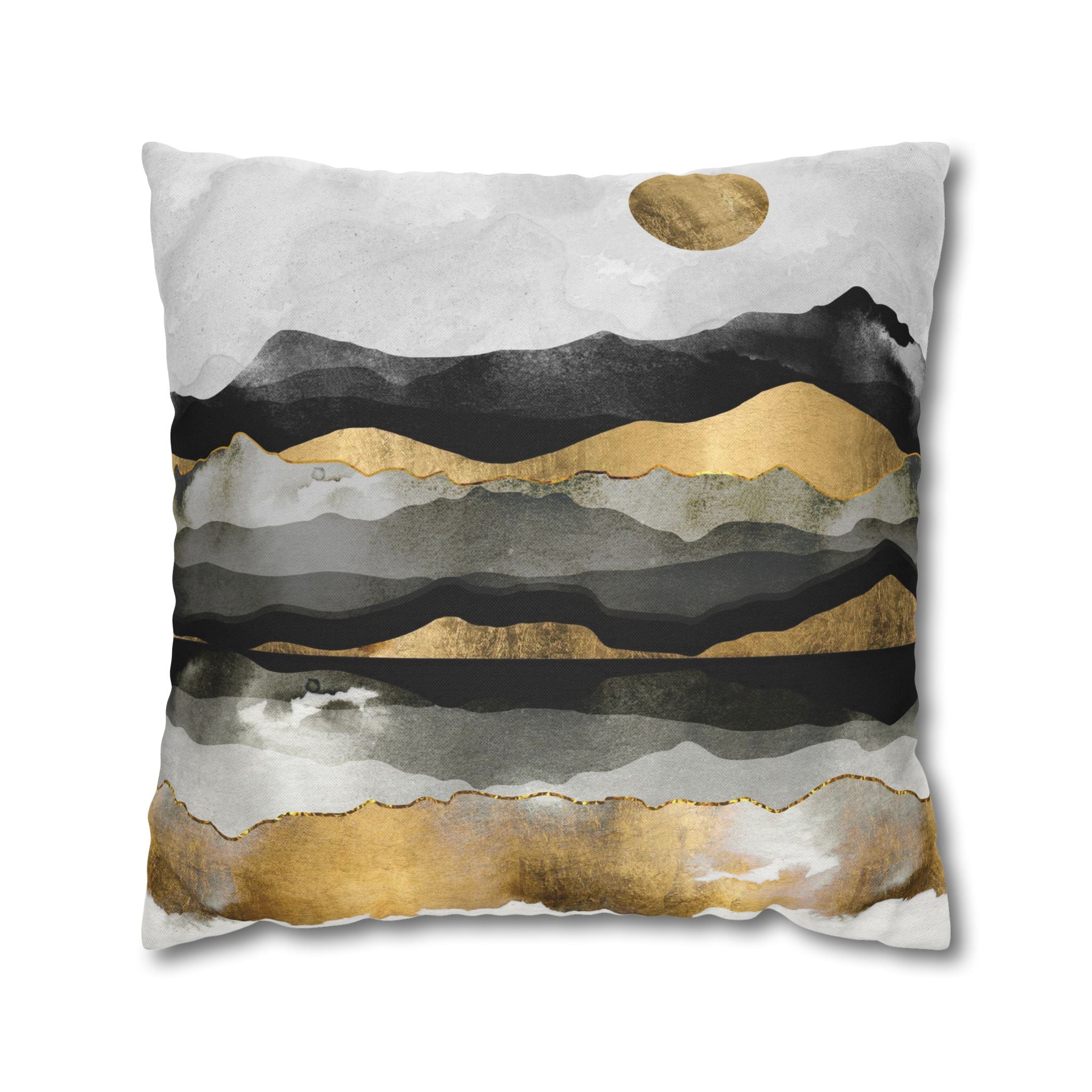Golden Spring Moon - Decorative Pillow Cover